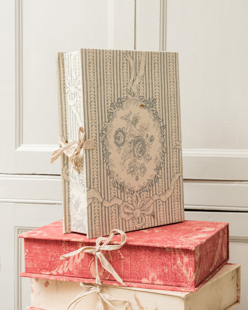 Vintage Blue stipe Kate Forman Box file pearllowe