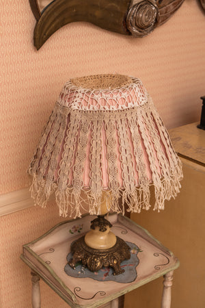 Antique lamp shade cover