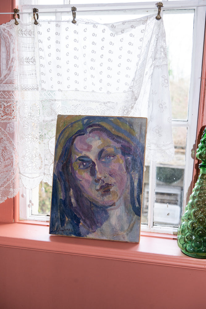 Antique portrait painting