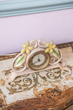 Antique 30s floral clock