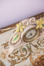 Antique 30s floral clock