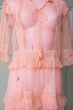 vintage pink net dress