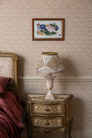 Vintage French lace lampshade