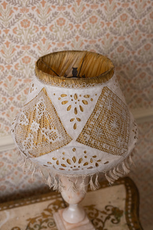 Vintage French lace lampshade