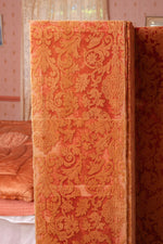 Antique red velvet screen