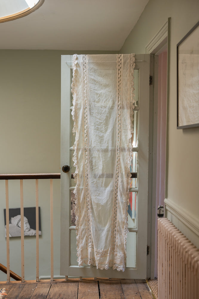Antique lace panel