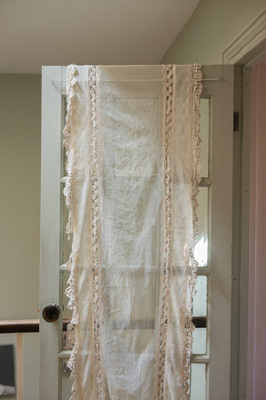 Antique lace panel