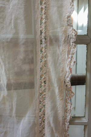 Antique lace panel