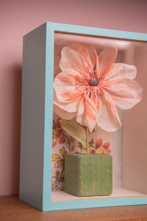 Vintage framed flower box