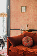 Trash Velvet x Pearl Lowe Cotton Round Cushion