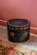 Antique metal folk box