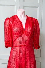 Red sequin Marilyn dress