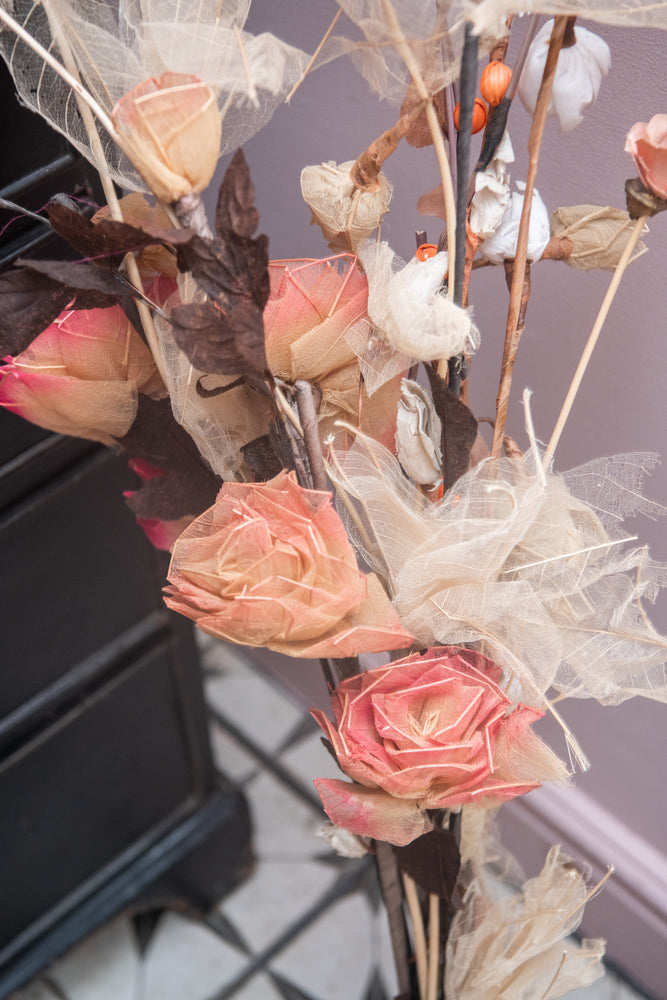 Vintage bunch of dried flowers