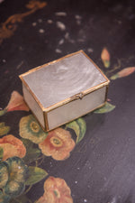 Antique glass jewellery box
