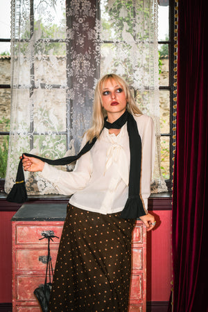 Cream silk Betty shirt