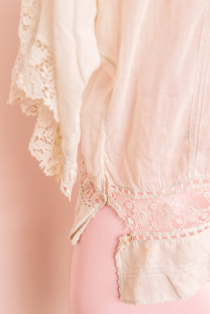 Antique Victorian cream lace top