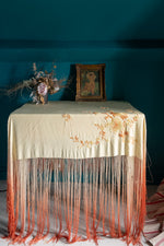 Antique dip dye piano shawl