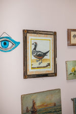 Antique mirrored framed duck