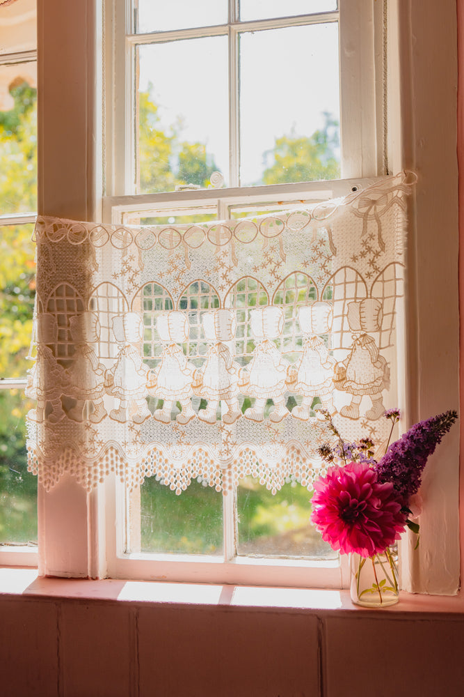 Vintage cafe curtain