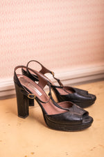 Vintage black S and Les Shoes