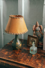 Antique french floral lamp