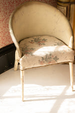 Vintage Lloyd loom chair with floral seat