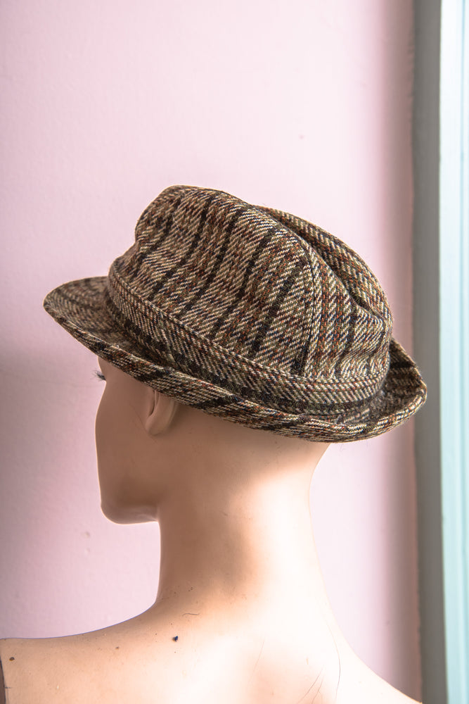 Vintage tweed style hat