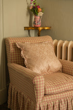 Vintage pink cushion with frill