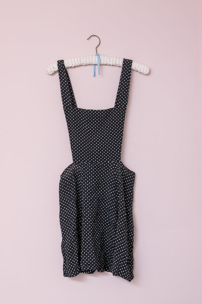 Vintage polka dot pinafore dress