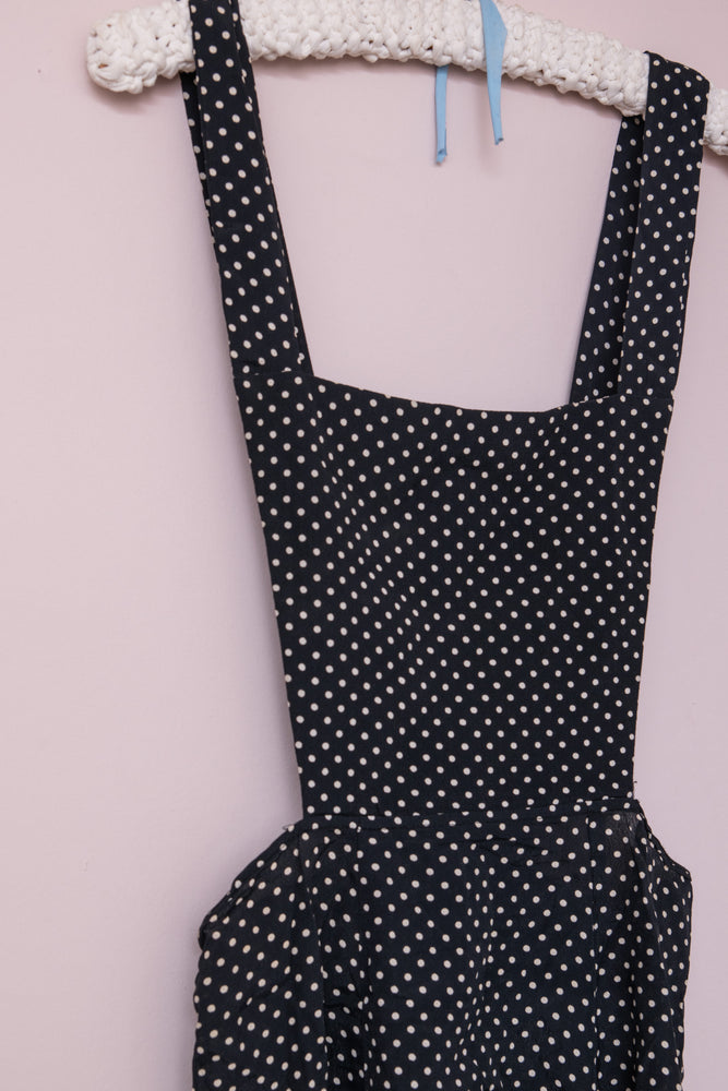 Vintage polka dot pinafore dress