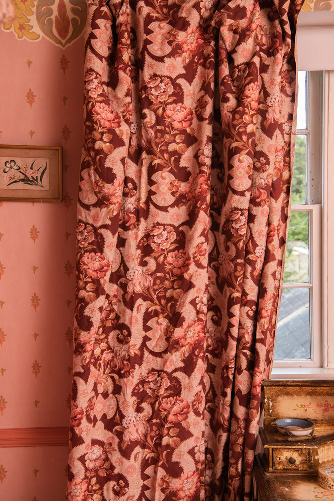 Large Antique French chateau curtain pearllowe