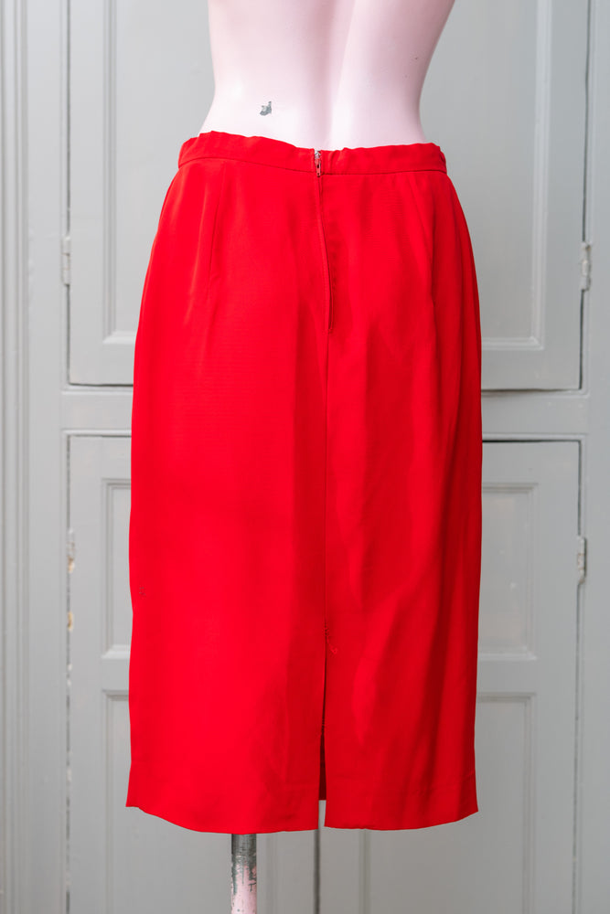 Vintage Red pencil skirt