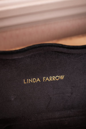 Oversized Linda Farrow Gold Aviator sunglasses