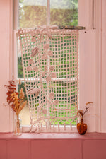 Antique french crochet hanging