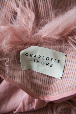 Charlotte Simone Pink Corduroy Coat