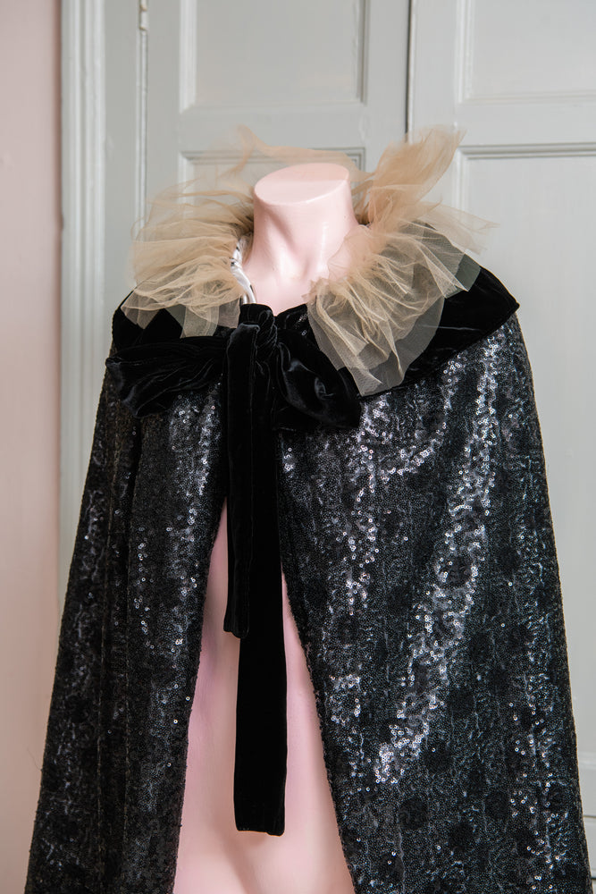 Petite Pearl Lowe sequin cape sample – pearllowe