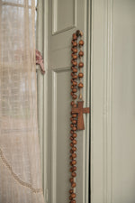 Large French wooden Rosary beads
