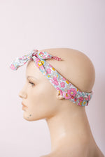 Liberty print headscarf sample