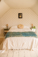 Antique french blue quilt