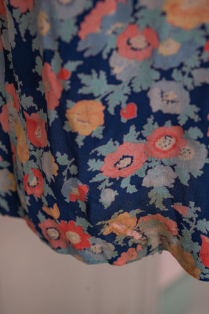 Vintage 1930s floral knee length dress