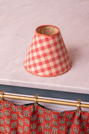Vintage French Gingham Lampshade
