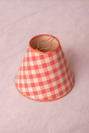 Vintage French Gingham Lampshade