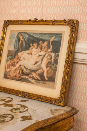 Cherubs in Gold Frame