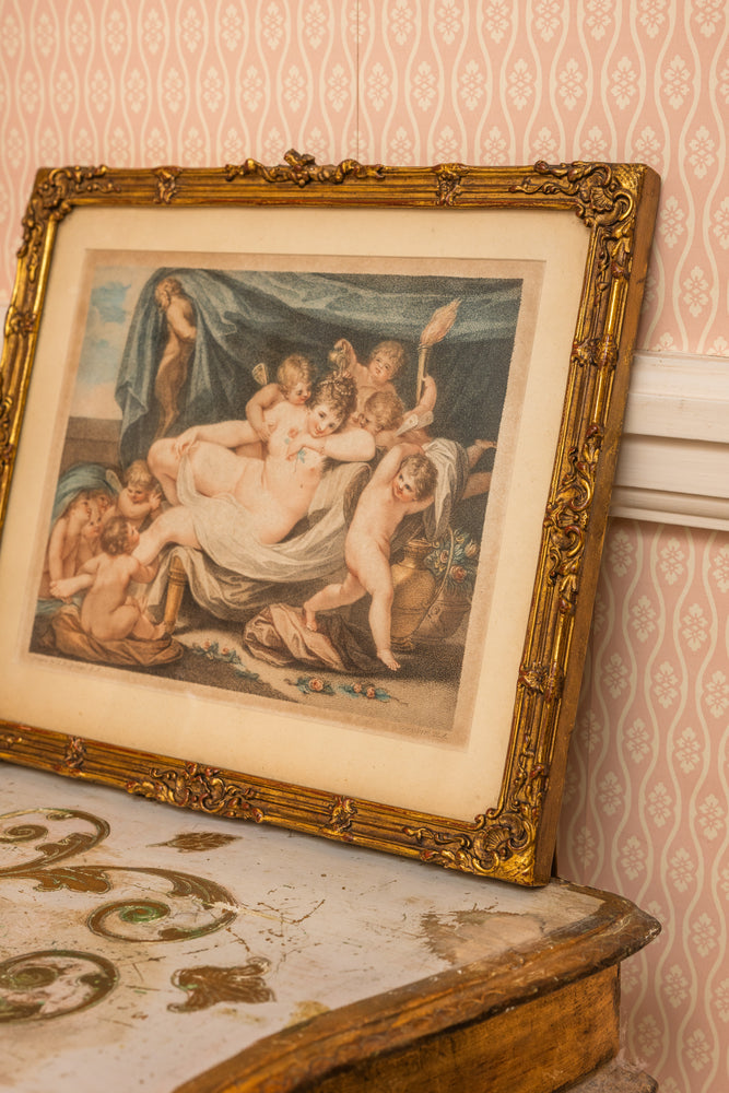 Cherubs in Gold Frame