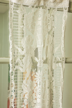 Antique cherub lace panel