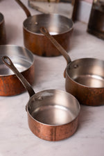 5 x Antique French saucepans
