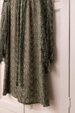 Original Jean Muir Green Chiffon dress