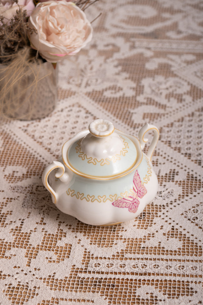 Vintage China Sugar bowl by Zandra Rhodes for Royal Albert