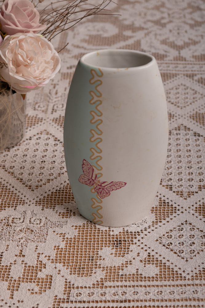 Vintage butterfly China Vase by Zandra Rhodes for Royal Albert (RARE)