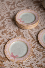 10 x China side plates with butterflies by Zandra Rhodes for Royal Albert